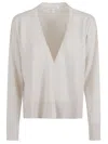 Antonelli Button-front Wool Cardigan In Neutral