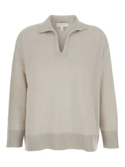 ANTONELLI AUGUSTO V-NECK RIBBED SWEATER