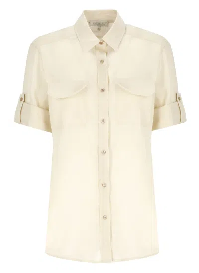 Antonelli Beige Beige Ramie Shirt