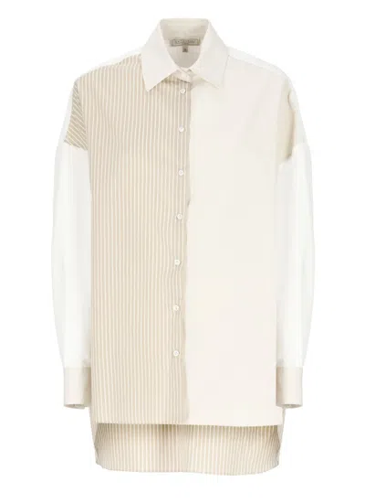 Antonelli Beige Cotton And Silk Shirt
