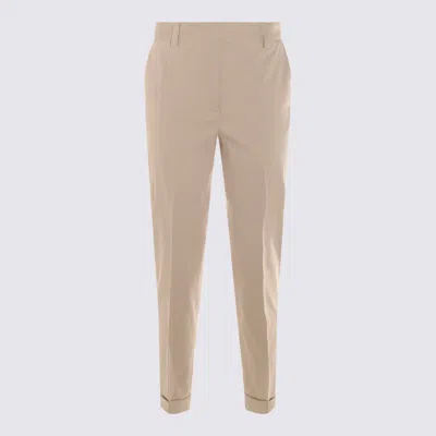 ANTONELLI ANTONELLI BEIGE COTTON PANTS