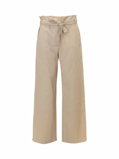 Antonelli Beige Linen Pan Pants