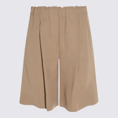 Antonelli Beige Linen Shorts
