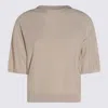 Antonelli Beige Linen T-shirt