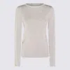 Antonelli Round Neck Long-sleeved T-shirt In Gray