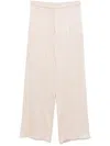 Antonelli Pleated Tie-front Casual Pants In Pink