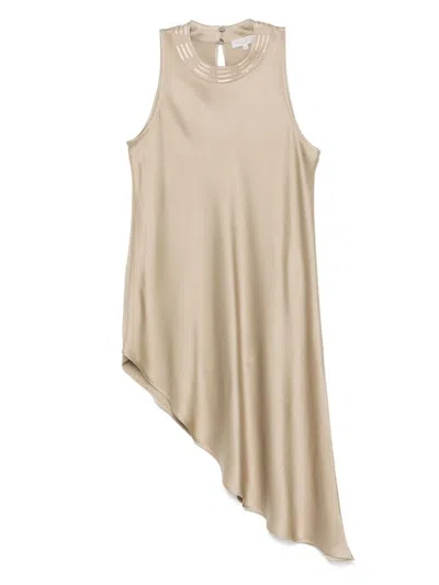 Antonelli Beige Top With High Neckline