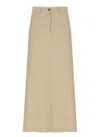 Antonelli Beige Viscose Skirt In Neutral