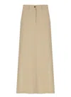Antonelli Beige Viscose Skirt In Neutral