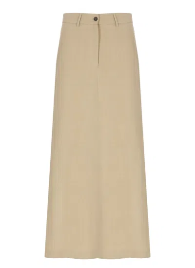 ANTONELLI BEIGE VISCOSE SKIRT