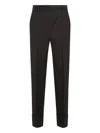 Antonelli Dark Brown Wool Pomino Pants In Brown