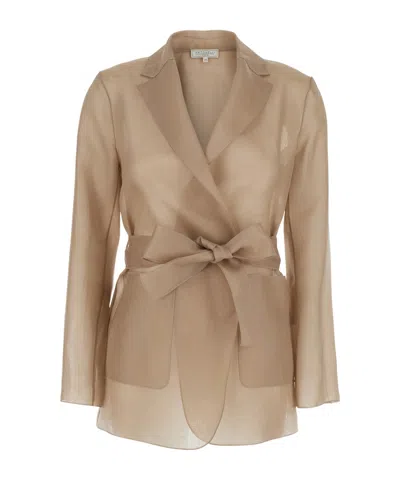 ANTONELLI ANTONELLI NOTCHED REVERS JACKET WITH BELT