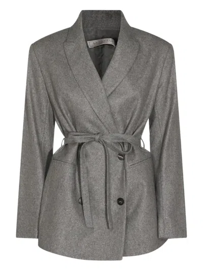 ANTONELLI BELTED DOUBLE-BREASTED JACKET
