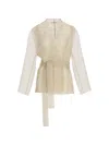 Antonelli Belted Jacket In Neutral
