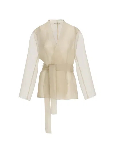 Antonelli Belted Jacket In Neutral
