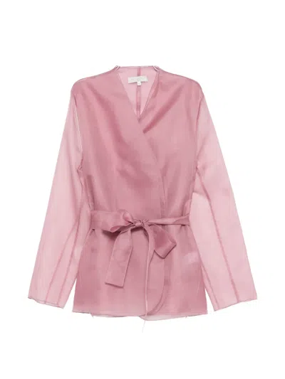 Antonelli Belted Jacket In Pink