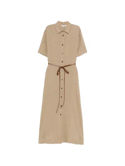 Antonelli Belted Midi Dress In Neutral