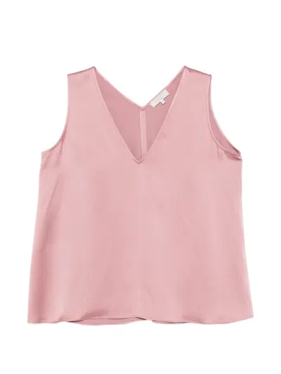 Antonelli Bergamo V-neck Top In Pink
