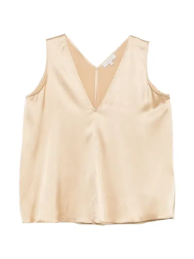 Antonelli Bergamo V-neck Top In Yellow