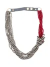 Antonelli Bead Necklace In Metallic