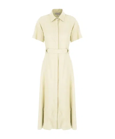 Antonelli Blended Shirt Dress In Gold