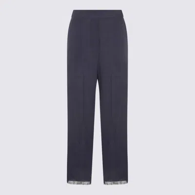ANTONELLI BLUE LINEN PANTS