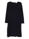 Antonelli Boat Neck Midi Dress In Blue
