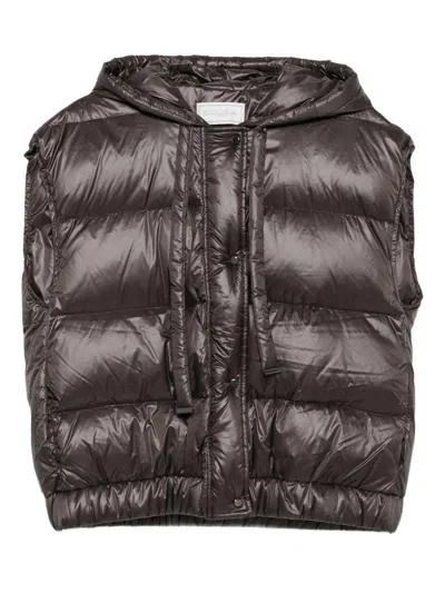 ANTONELLI BROWN HOODED VEST ANTONELLI