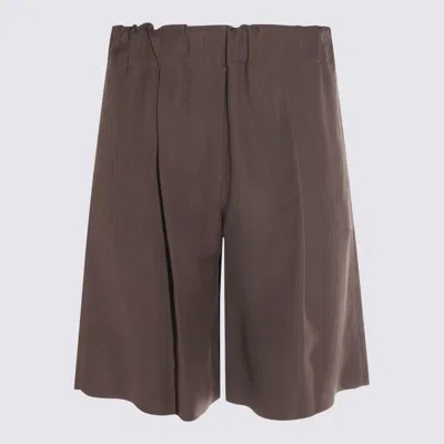 Antonelli Brown Linen Shorts