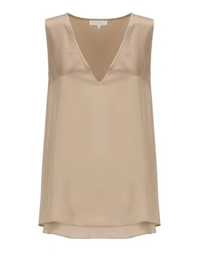 Antonelli Brown Silk Top