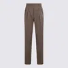Antonelli Brown Wool Timo Pants In Brown