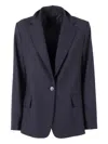 Antonelli Single-breasted Blazer In Blue
