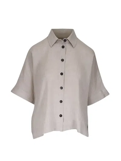 Antonelli Short-sleeve Button-up Shirt In Neutral