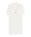 Antonelli Button-down Collar Dress In White