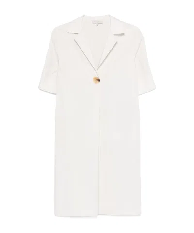 Antonelli Button-down Collar Dress In White