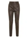 Antonelli Straight-leg Casual Pants In Brown