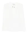 Antonelli Button-detailed Long-sleeve Tunic Top In White