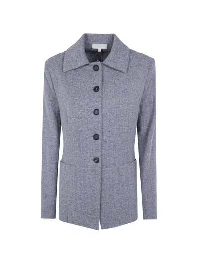 Antonelli Button-down Wool Jacket In Blue