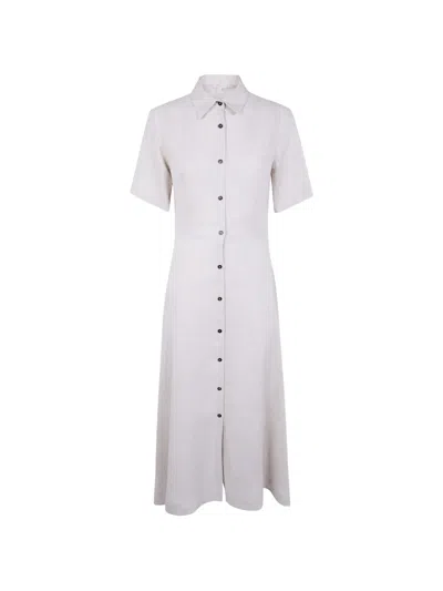 Antonelli Button-up Shirt Dress In Neutral