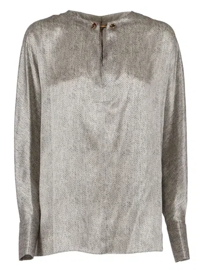 ANTONELLI CHAIN-DETAIL PATTERNED TOP