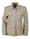 Antonelli Eve Button-up Jacket In Brown