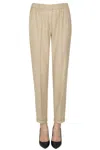 Antonelli Cigarette Trousers In Neutral