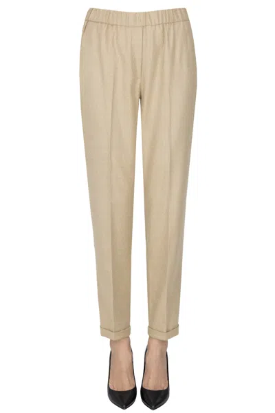 Antonelli Cigarette Trousers In Neutral