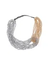 Antonelli Two Tone Bead Necklace In Not Applicable