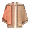 Antonelli Orange Cloe Shirt In Multi