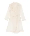Antonelli Collar-buttoned Belted Trench Coat In Neutral