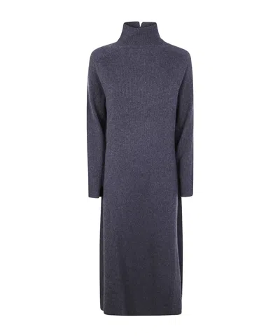 Antonelli Collared Knit Dress In Black