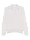 Antonelli Collared Sweater In Gray