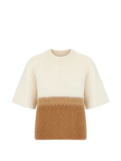 Antonelli Colour-block Short-sleeve Sweater In Multi