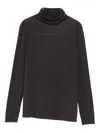 Antonelli Condor High-neck Long-sleeve Dress In Brown